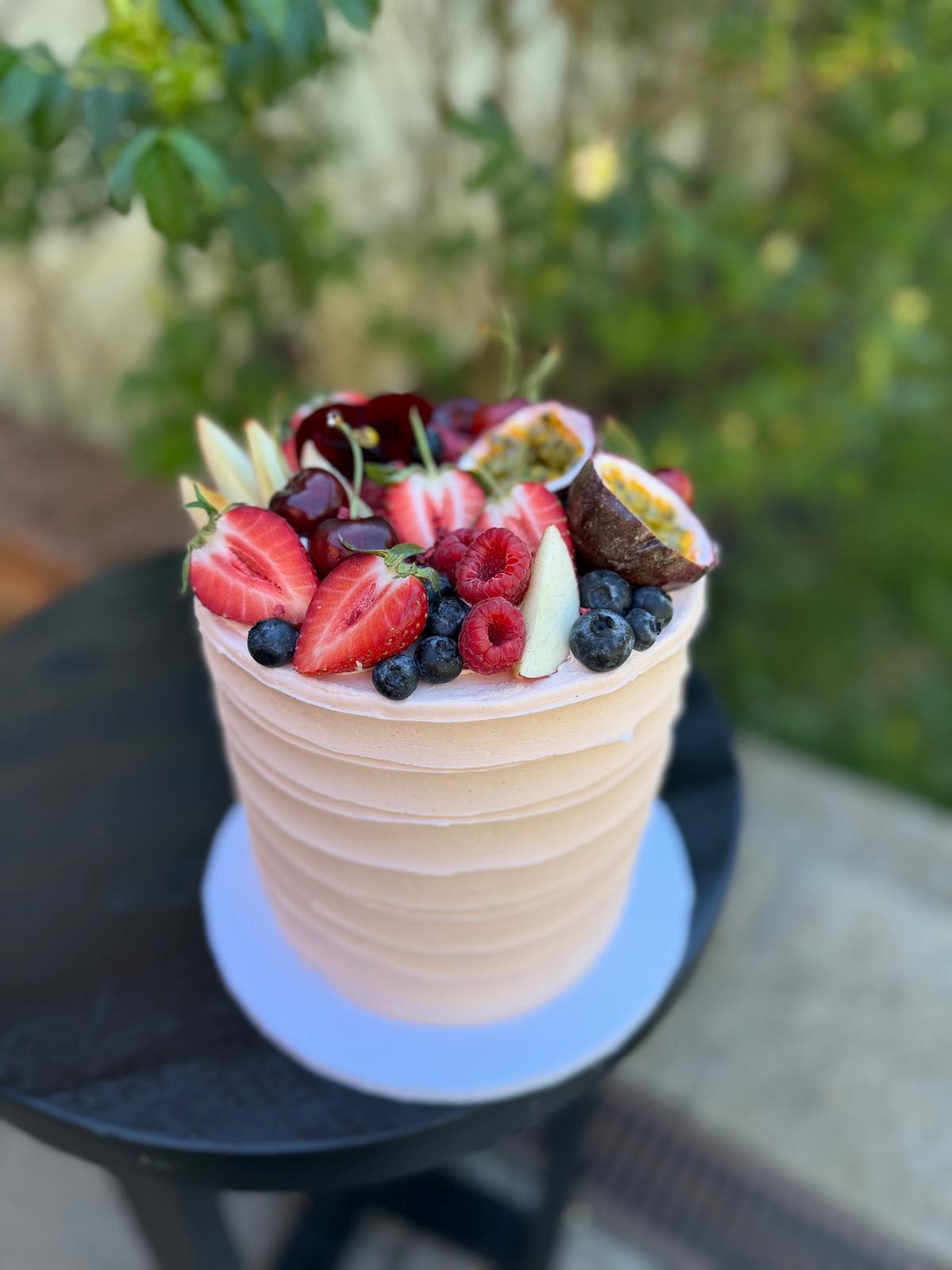 Tropical Blush cake